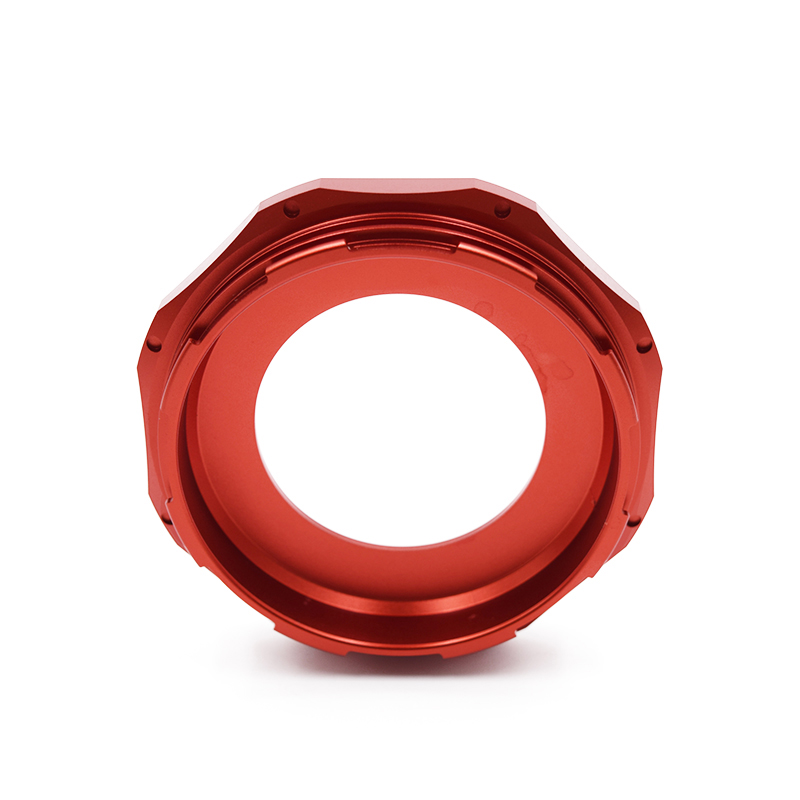 Custom CNC machining cnc turning precision aluminium red parts