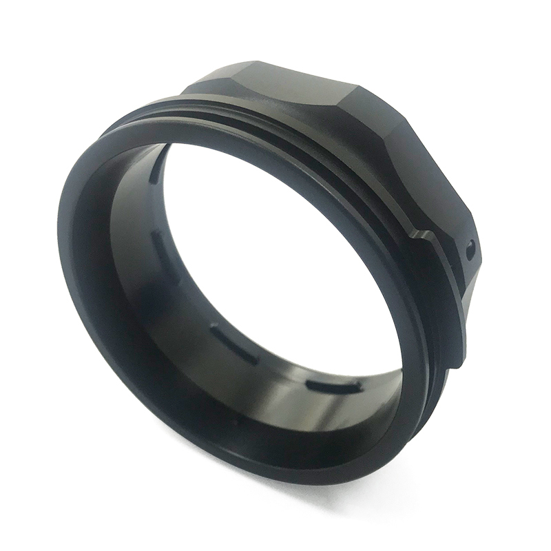 Custom High Precision  Black Anodized Aluminum CNC Turning Parts With 0.01mm Tolerance